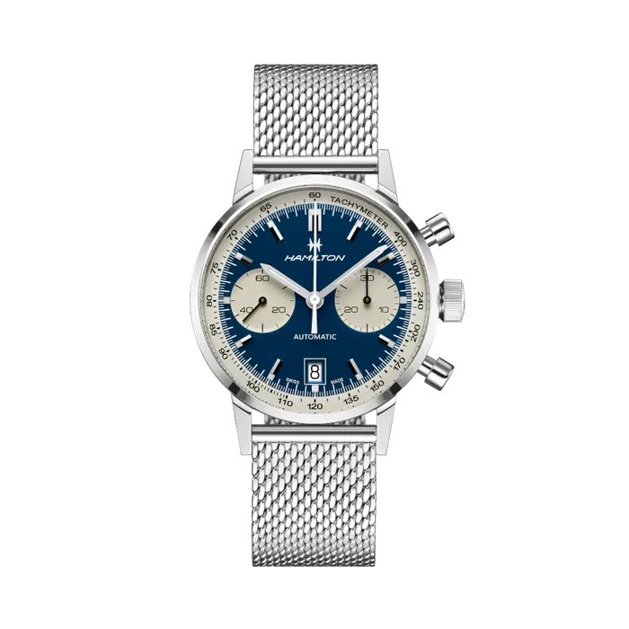 Hamilton American Classic Intra-Matic Auto Chrono Otomatik Mavi H38416141