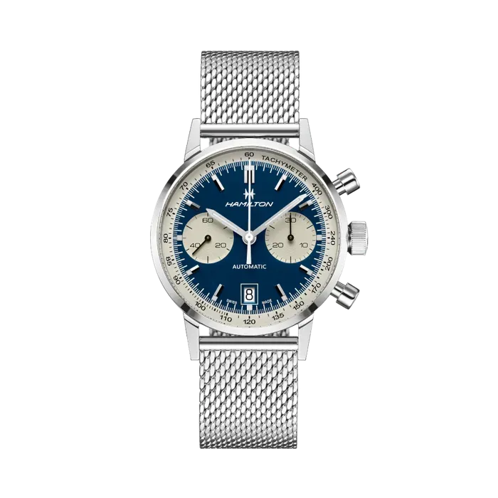 Hamilton American Classic Intra-Matic Auto Chrono Otomatik Mavi H38416141
