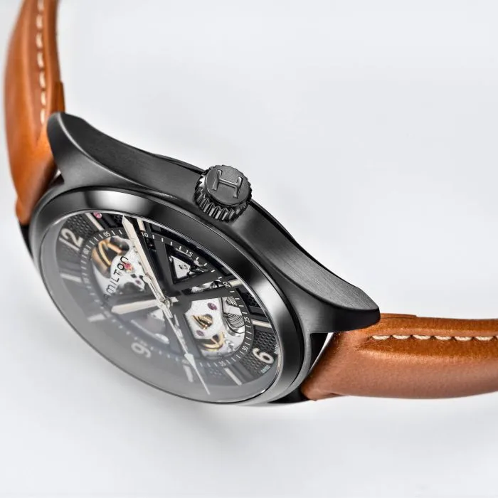 Hamilton Khaki Field Skeleton Auto Otomatik Siyah H72585535 detay görseli 1