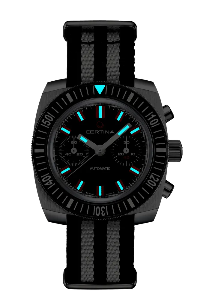 Certina DS Chronograph Automatic 1968 Black C0404621805100 detay görseli 1