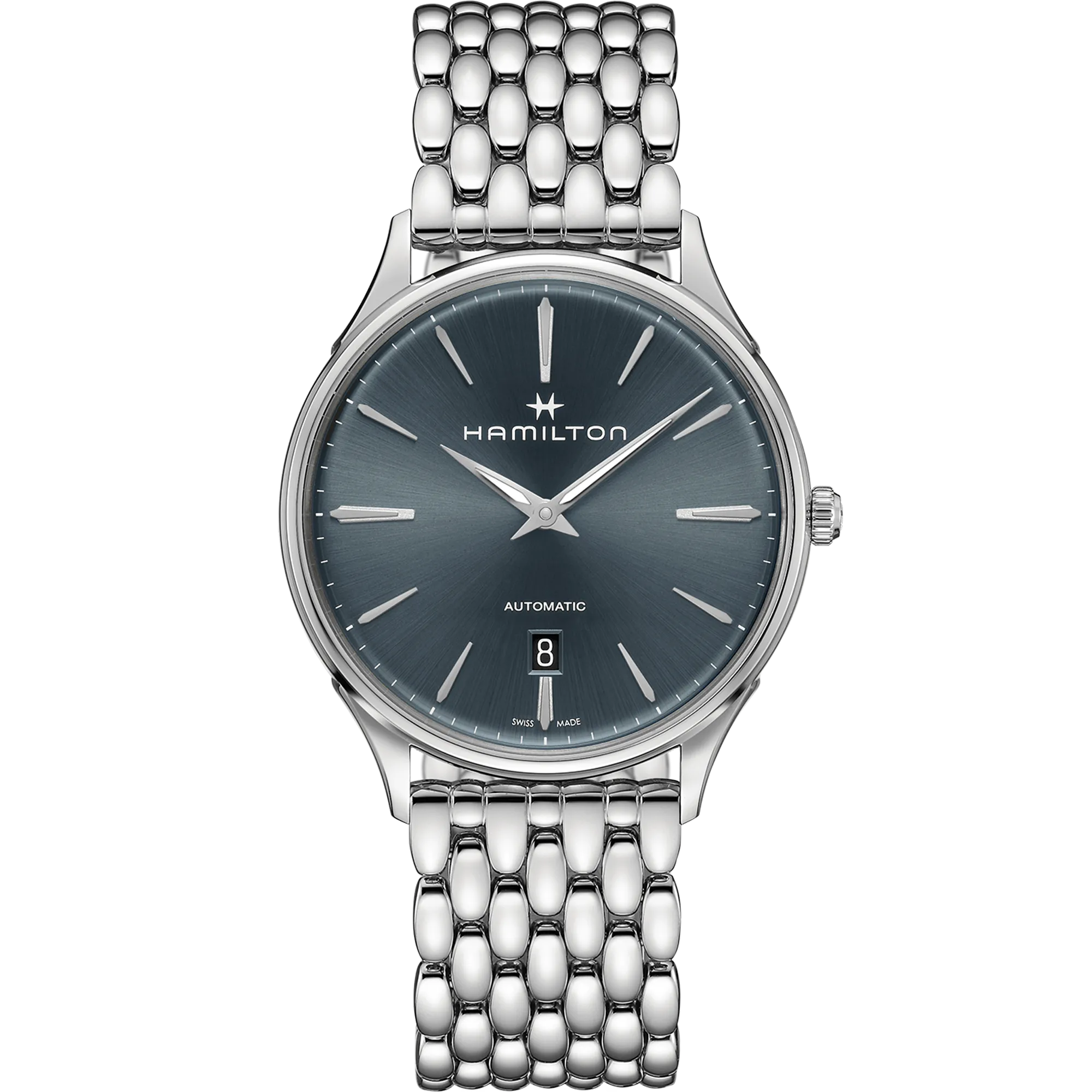 Hamilton Jazzmaster Thinline Auto Otomatik Mavi H38525141 detay görseli 1