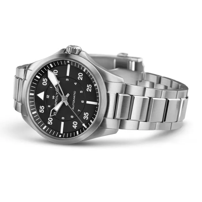 Hamilton Khaki Aviation Pilot Auto 39mm Automatic Black H76305130 detay görseli 1