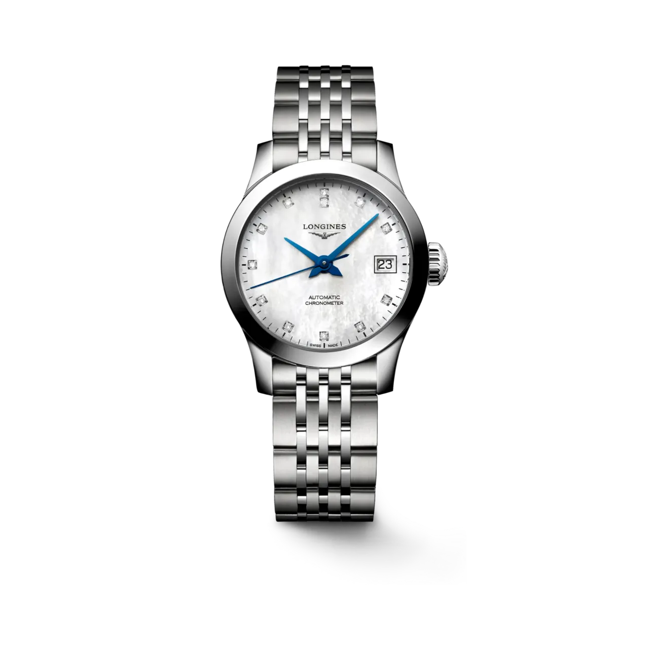 Longines Record Otomatik Beyaz Sedef L23204876