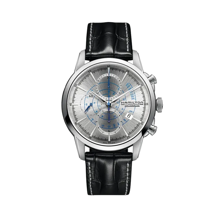 Hamilton American Classic RailRoad Auto Chrono Otomatik Silver H40656781