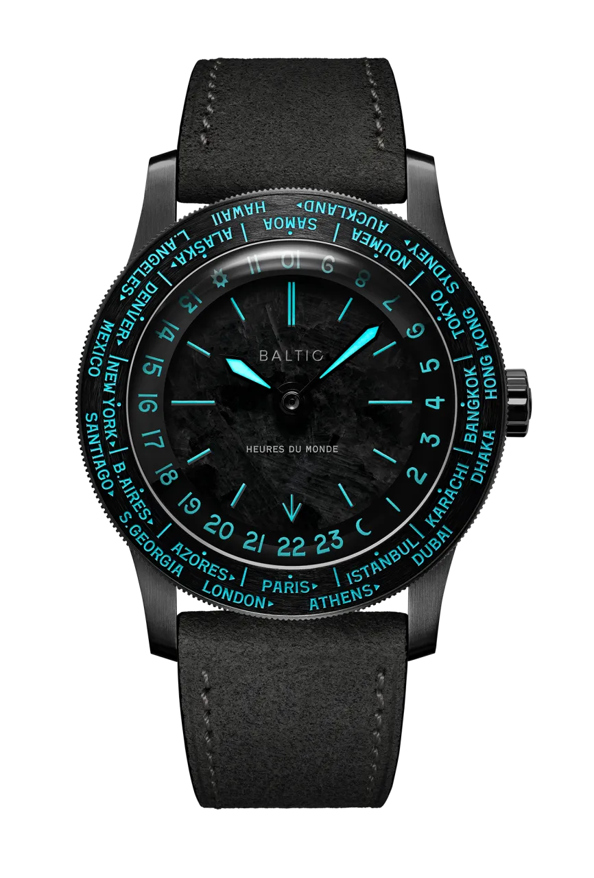 Baltic Heures Du Monde Worldtimer Labradorite Otomatik HEURESDUMONDEWORLDTIMERLABRADORITE detay görseli 4
