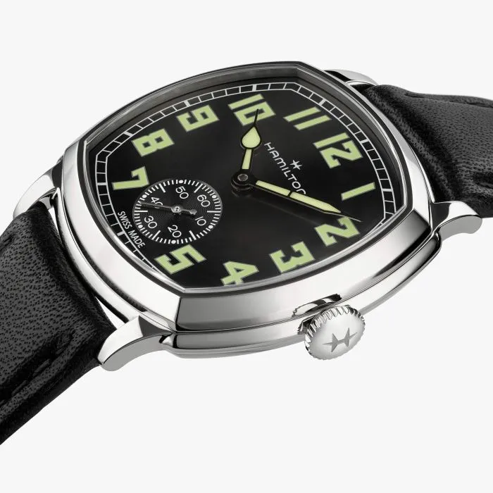 Hamilton American Classic Cushion Mechanical Black H36129730 detay görseli 3