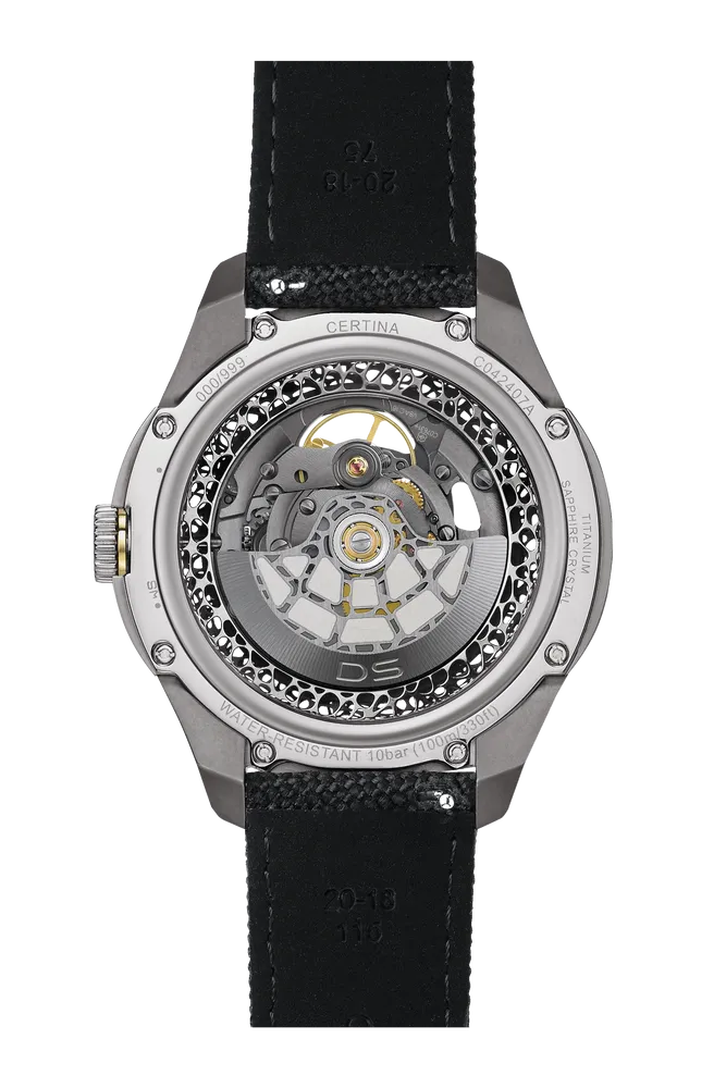 Certina DS Skeleton Otomatik Gri C0424075608110 detay görseli 1