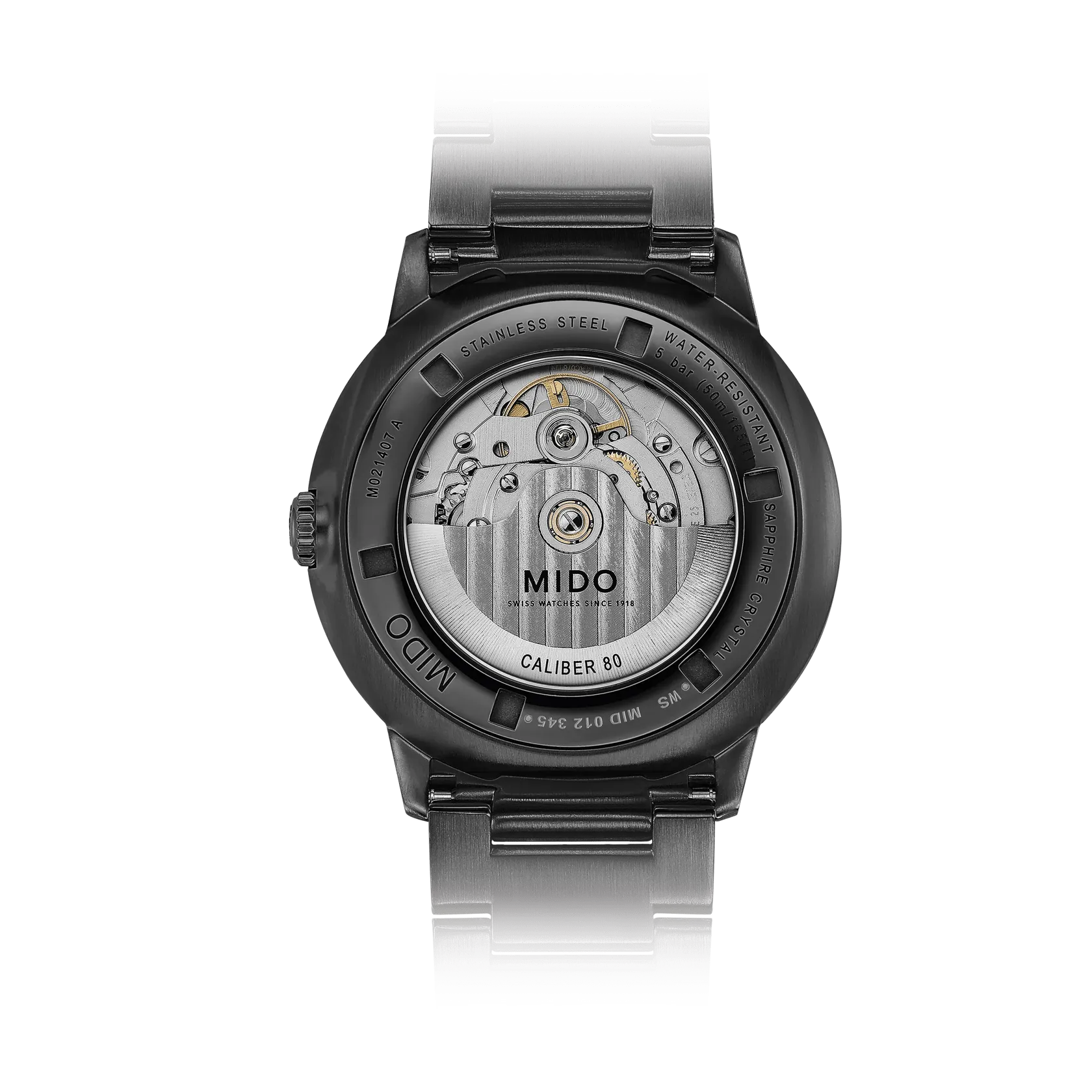 Mido Commander Gradient Otomatik Siyah M0214073341100 detay görseli 1