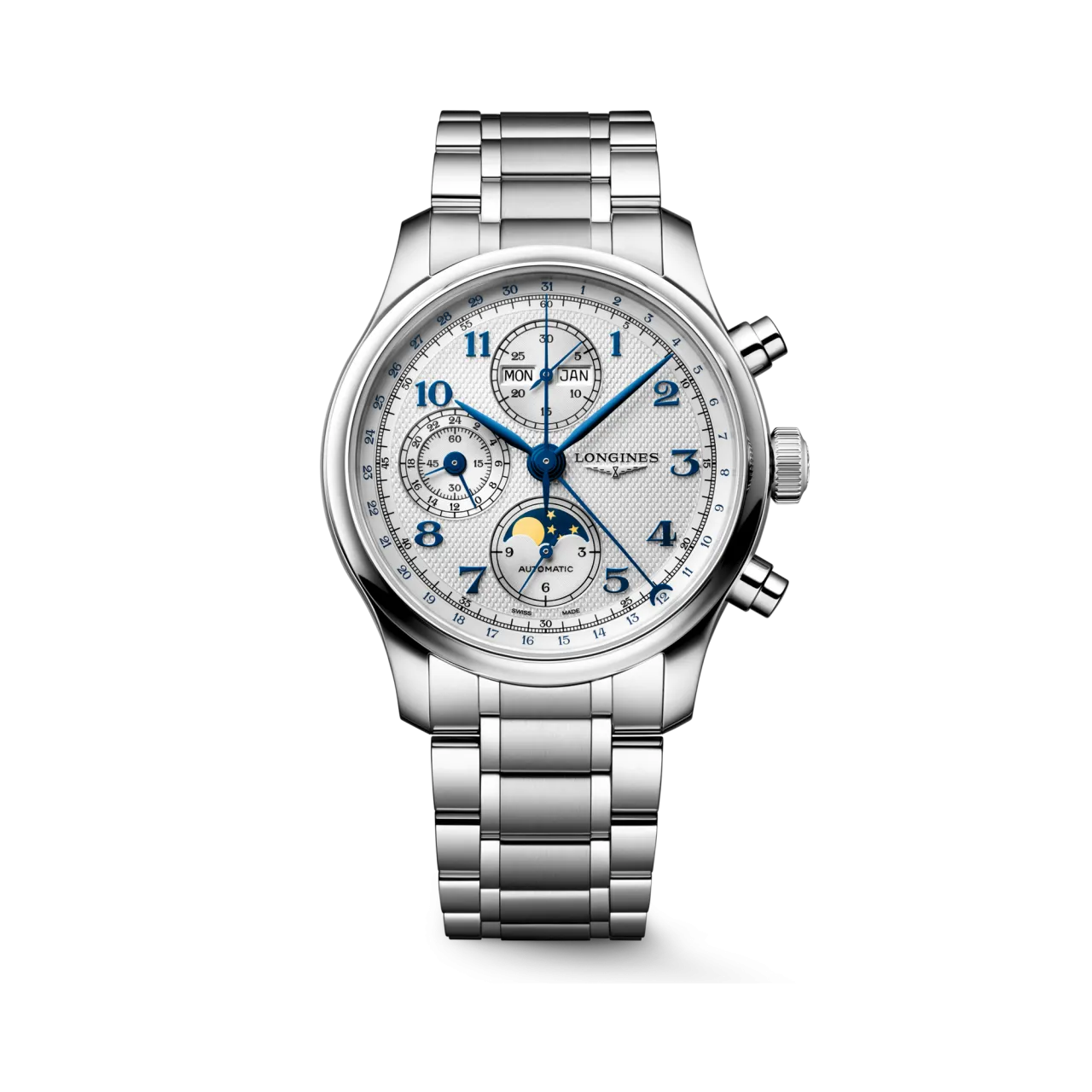 Longines Master Collection Chrono Moonphase Otomatik Gümüş L29624736