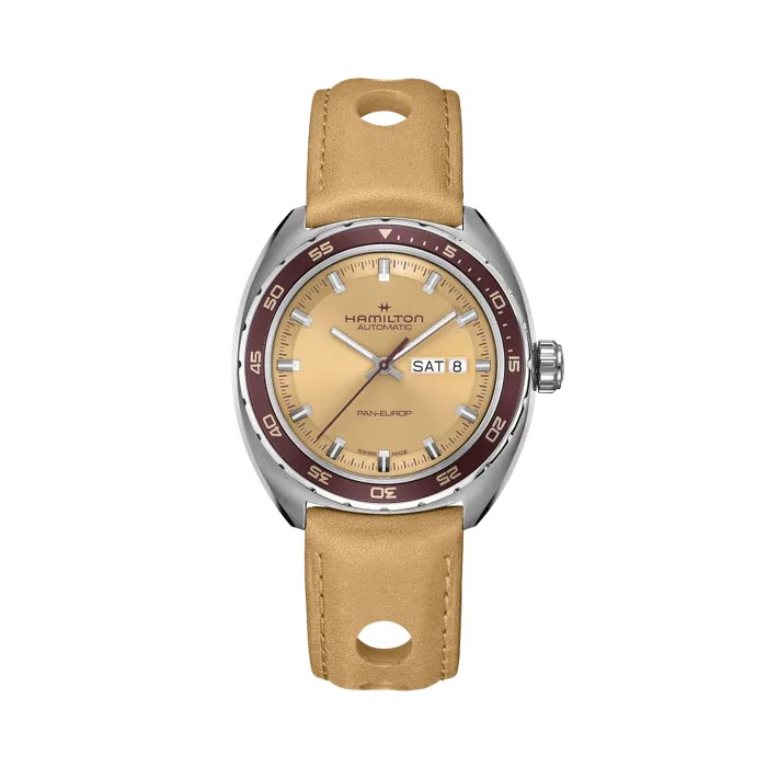 Hamilton American Classic Pan Europ Day Date Auto Beige H35435820