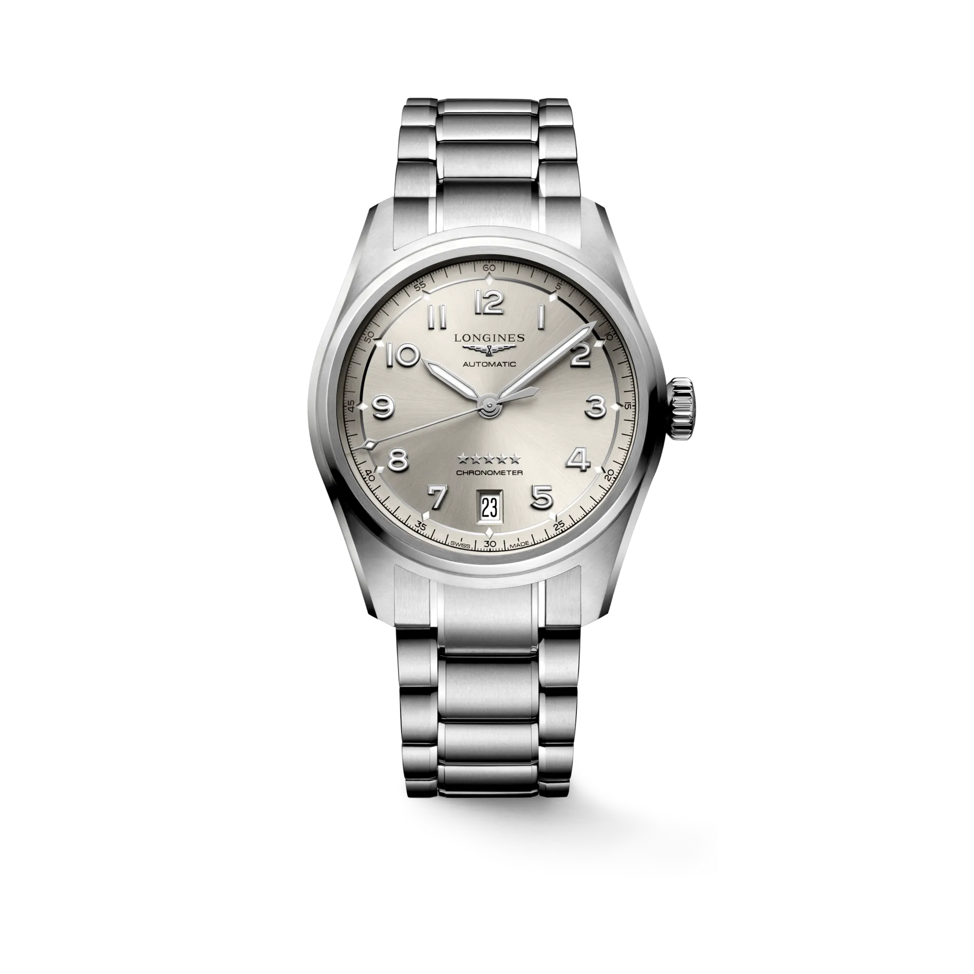 Longines Spirit Otomatik Altın Parıltılı Bej L34104636