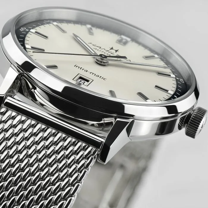 Hamilton American Classic Intra-Matic Auto Otomatik Beyaz H38425120 detay görseli 2