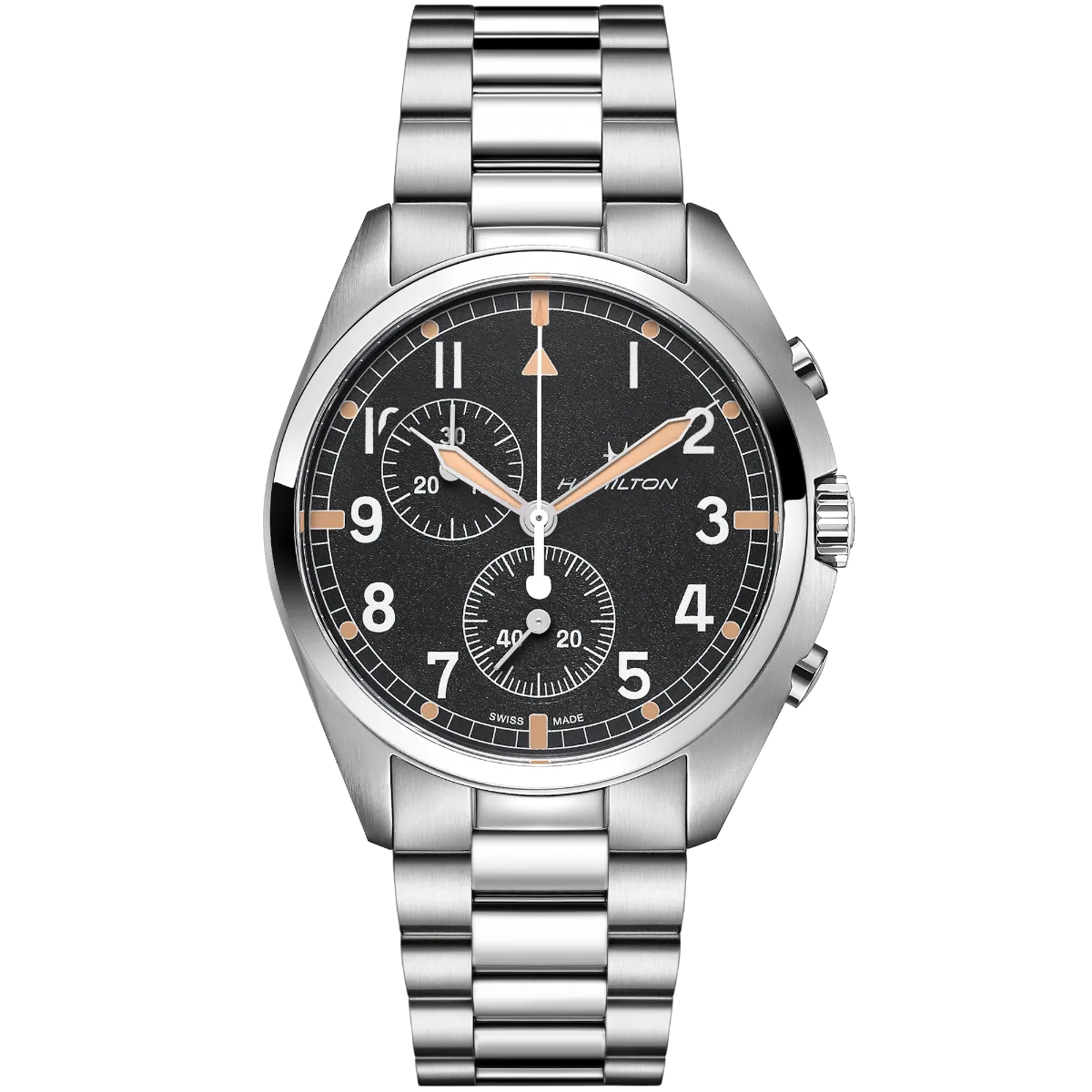 Hamilton Khaki Aviation Pilot Pioneer Chrono Quartz Black H76522131 detay görseli 1