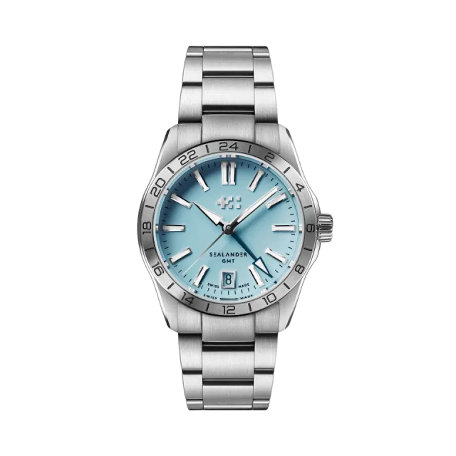 Beğenmek için çift tıkla Christopher Ward C63 Sealander GMT Otomatik Sky Blue C6336AGM4S00B0B0 Görsel 1