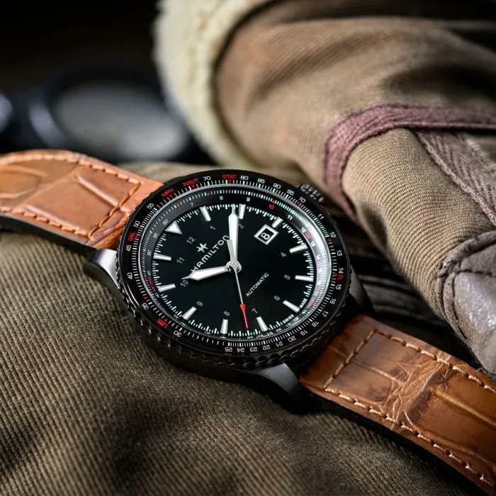 Hamilton Khaki Aviation Converter Auto Otomatik Siyah H76625530 detay görseli 5