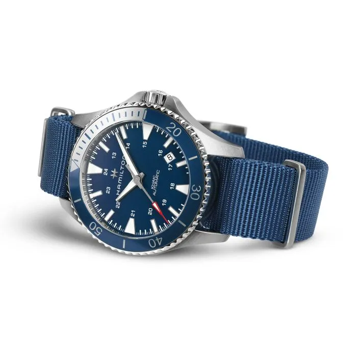 Hamilton Khaki Navy Scuba Auto Otomatik Mavi H82345941 detay görseli 2