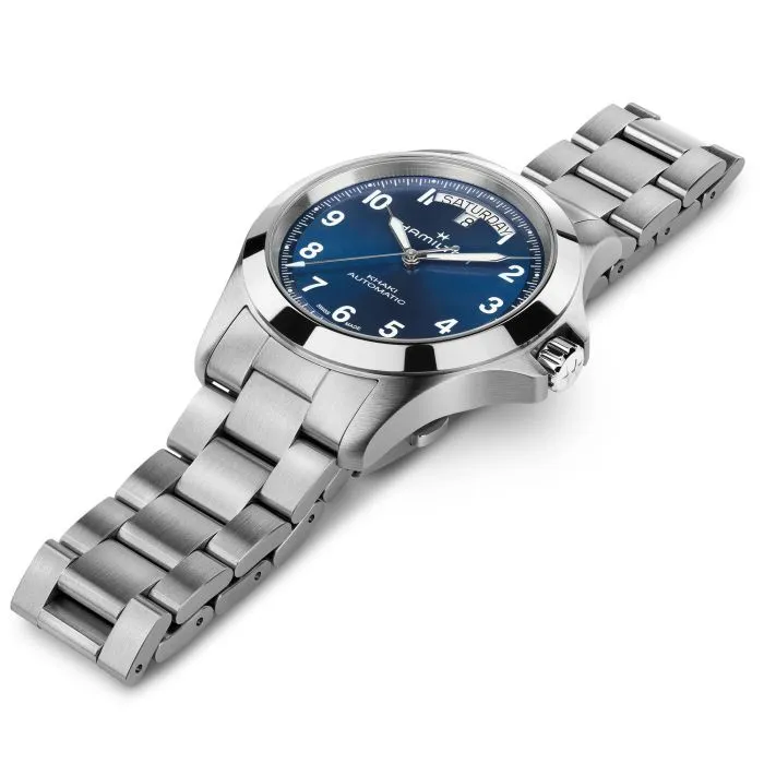 Hamilton Khaki Field King Day-Date Otomatik Mavi H64475140 detay görseli 5