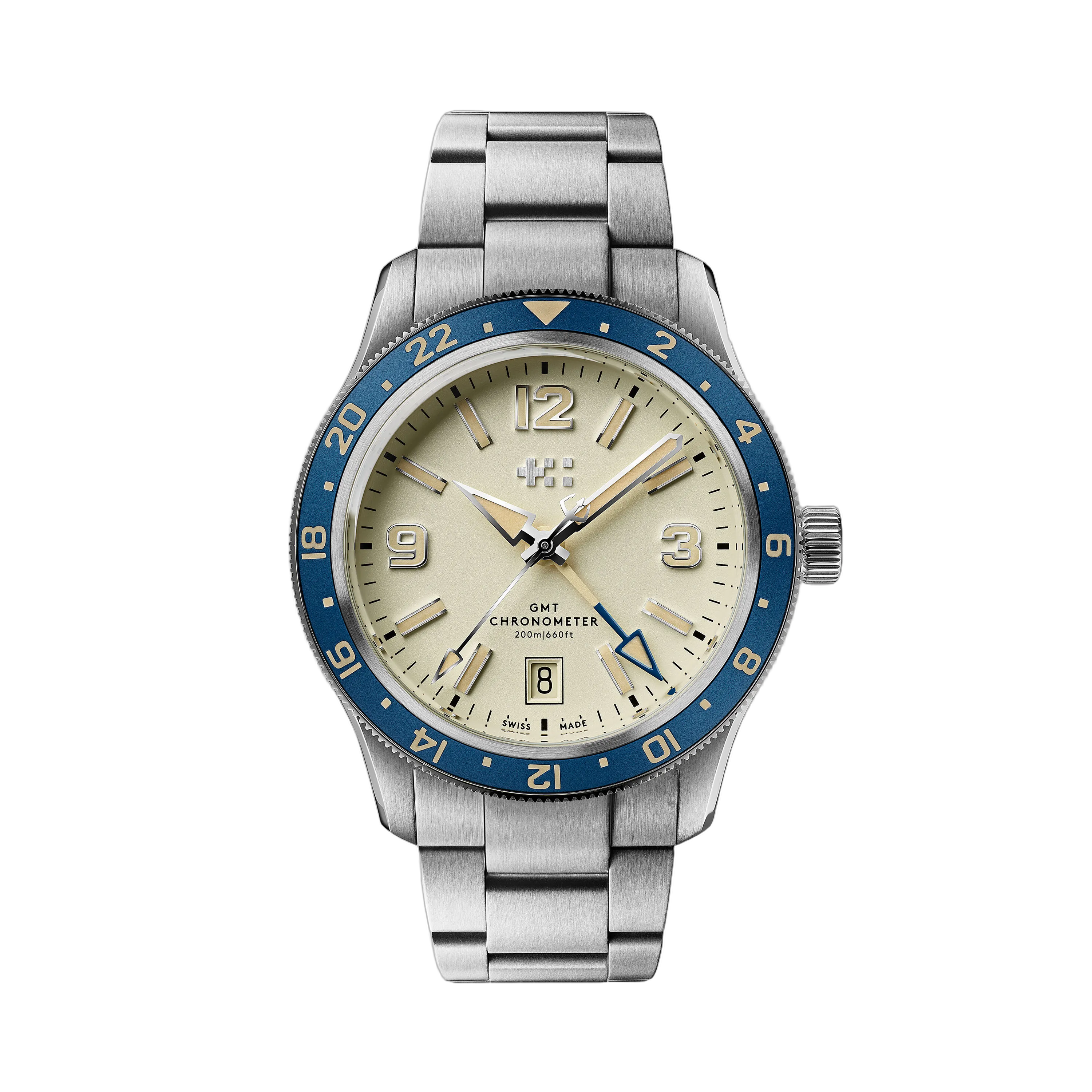 Christopher Ward C60 Trident Biscay GMT Otomatik Sand C6039AGM1S0BW0B0
