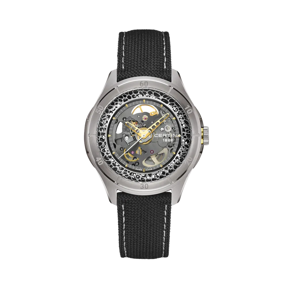 Certina DS Skeleton Otomatik Gri C0424075608110