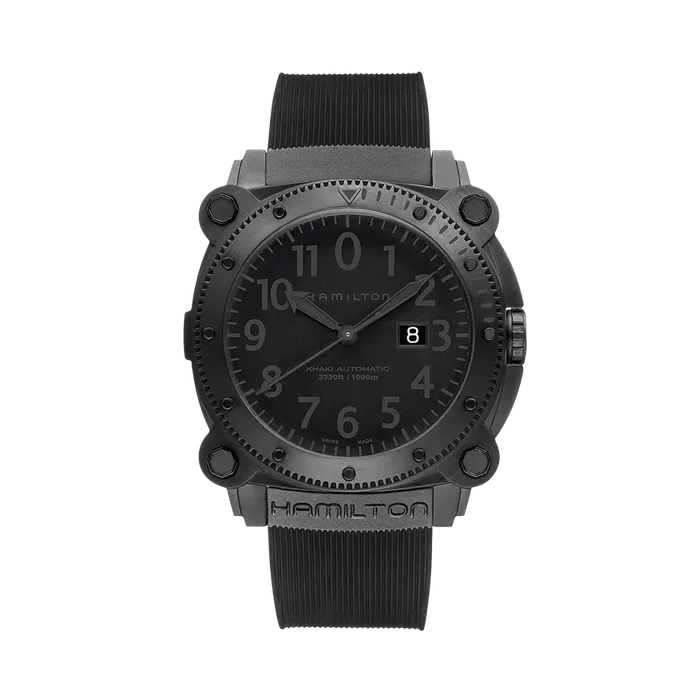 Hamilton Khaki Navy BeLOWZERO 1000m Otomatik Siyah H78585333