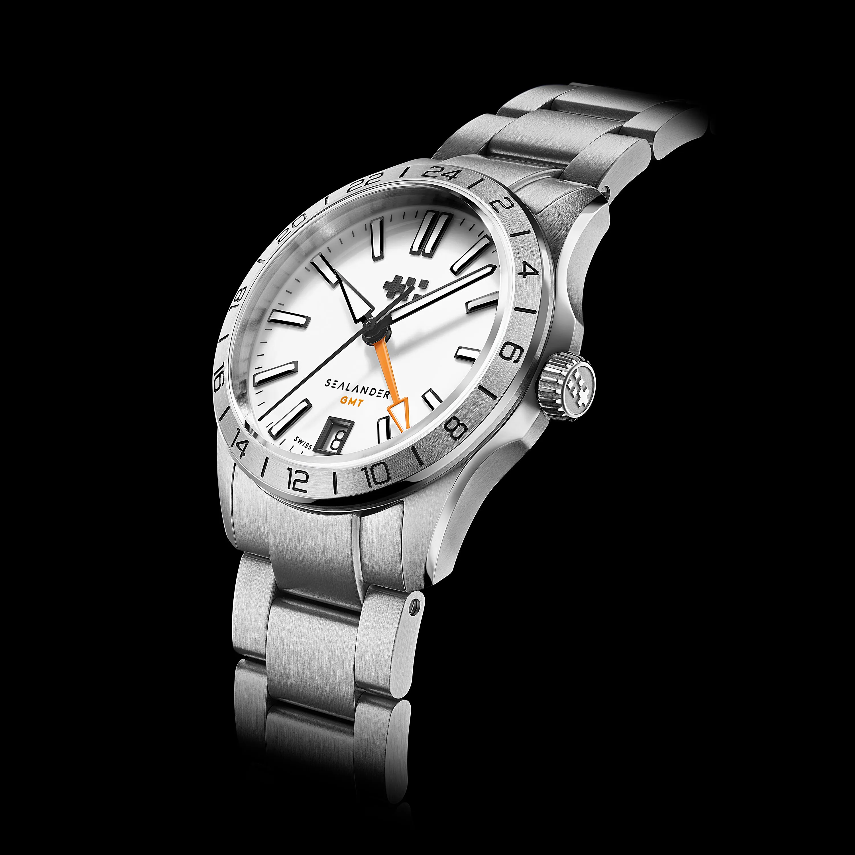 Christopher Ward C63 Sealander GMT Otomatik Beyaz C6336AGM4S00W0B0 detay görseli 5