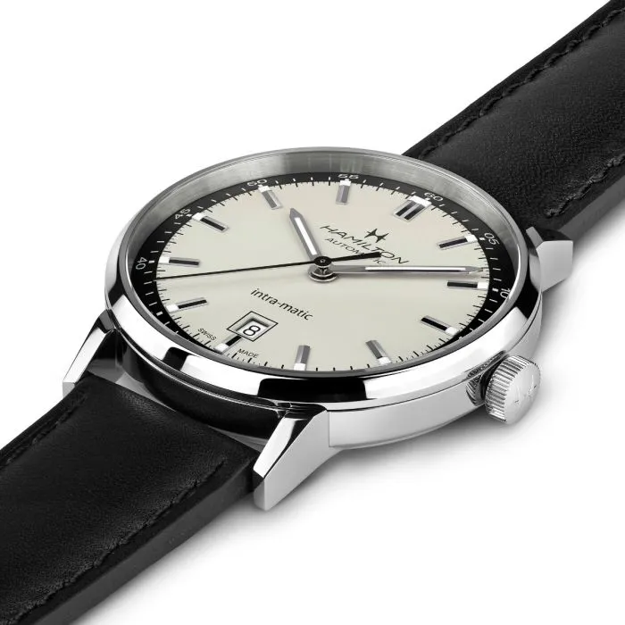 Hamilton American Classic Intra-Matic Auto Otomatik Bej H38425720 detay görseli 2