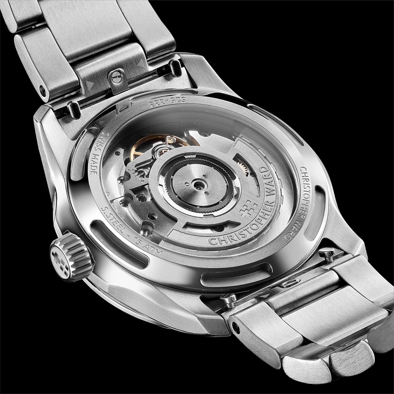 Christopher Ward C63 Sealander GMT Otomatik Siyah C6336AGM4S00K0RK detay görseli 5