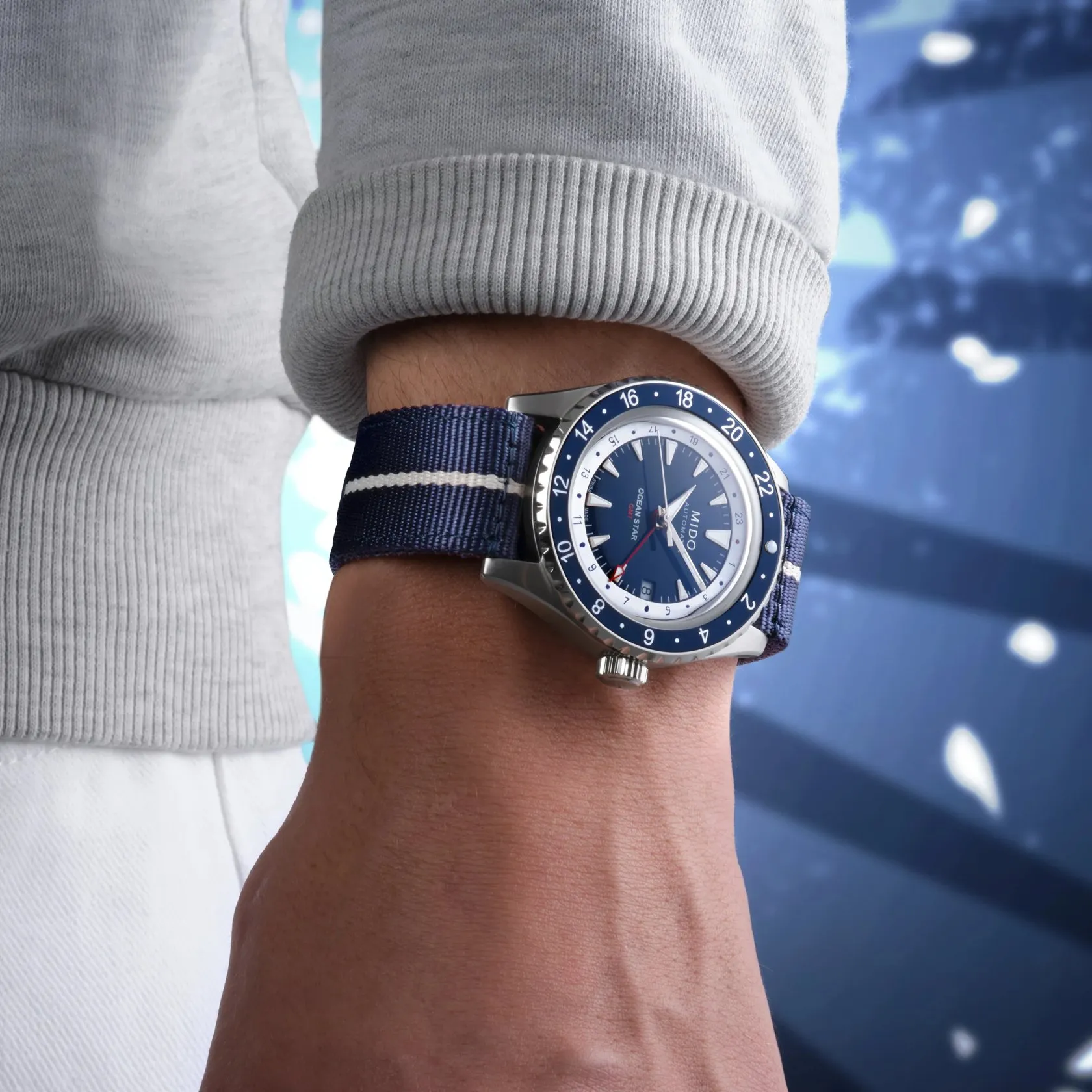 MIDO Ocean Star GMT Otomatik M0268291804100 detay görseli 5