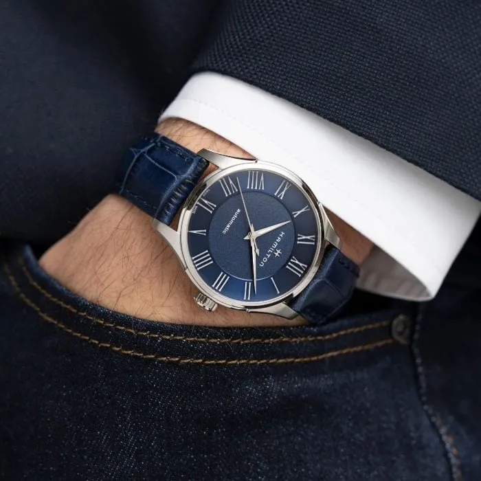 Hamilton Jazzmaster Auto Otomatik Mavi H42535640 detay görseli 1