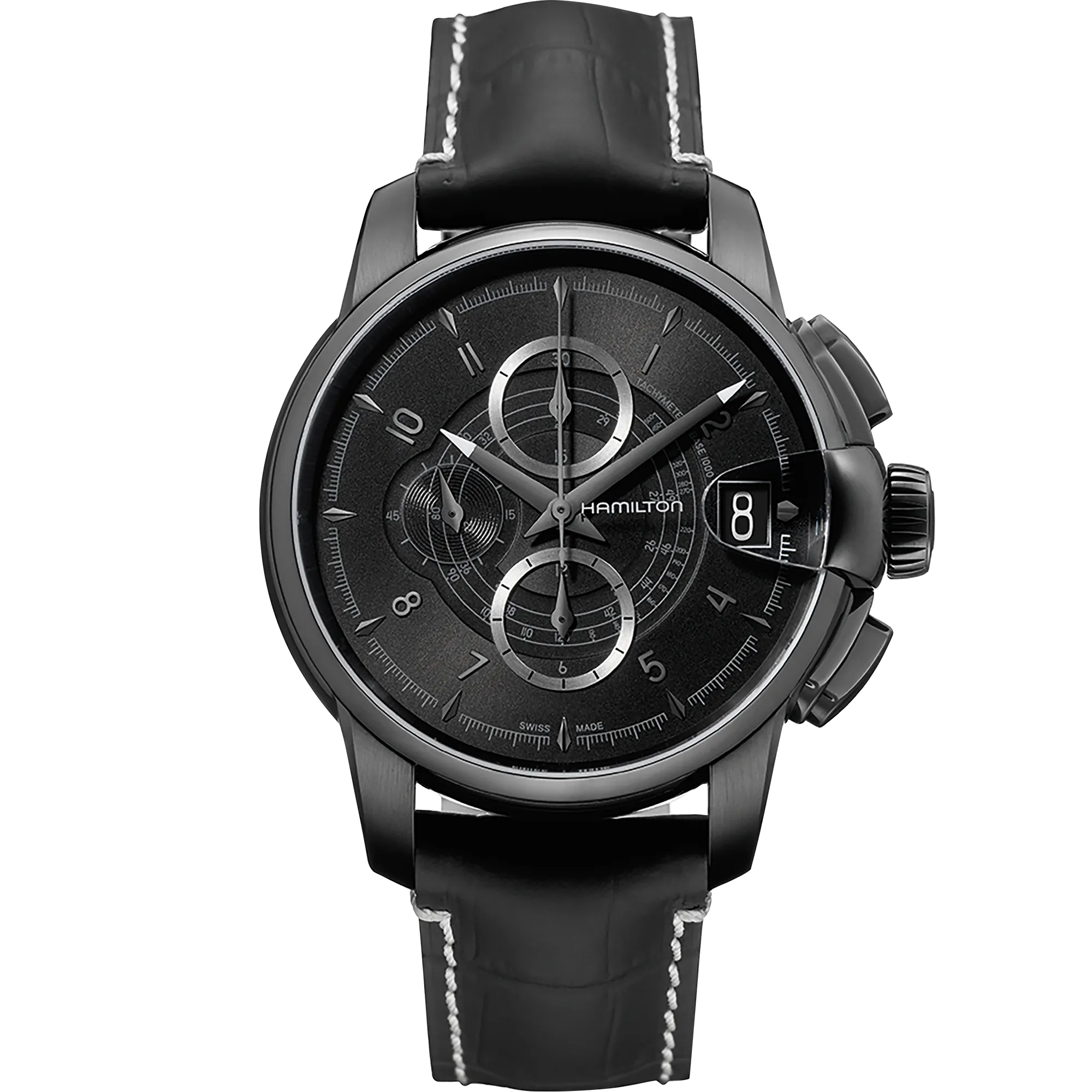 Hamilton American Classic RailRoad Auto Chrono Otomatik Siyah H40686335 detay görseli 1