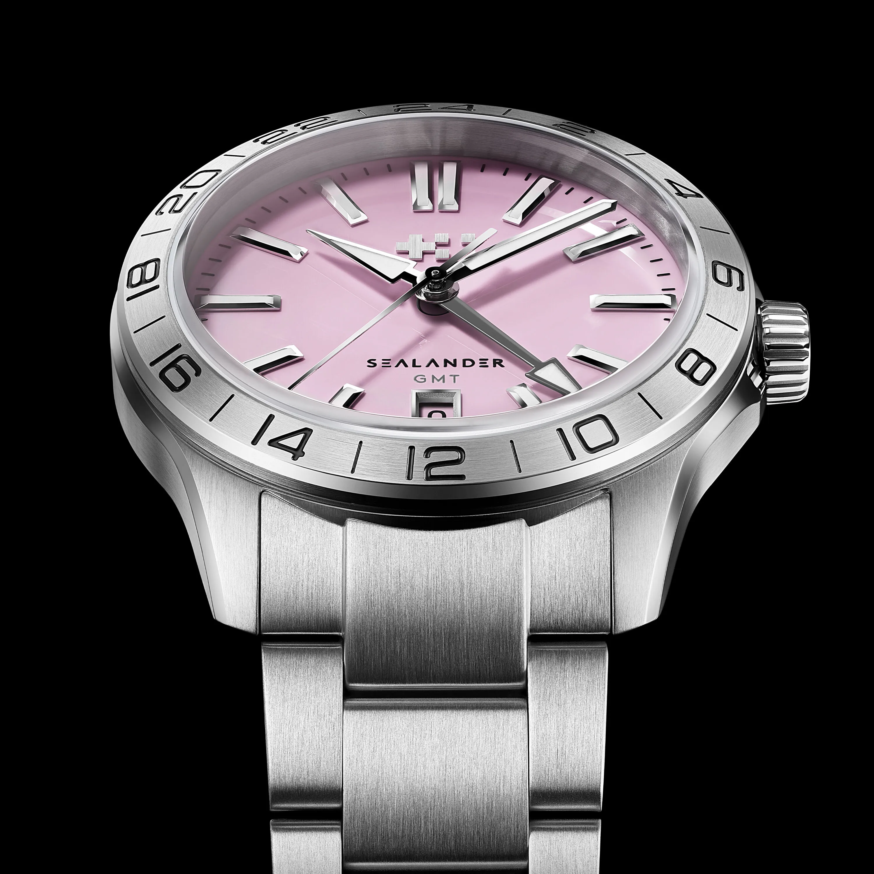 Christopher Ward C63 Sealander GMT Otomatik Pembe C6339AGM4S00P0B0 detay görseli 4