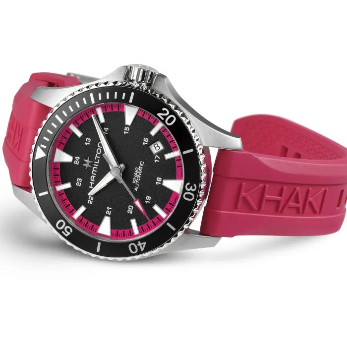 Hamilton Khaki Navy Scuba Auto Otomatik Siyah H82395330 detay görseli 3
