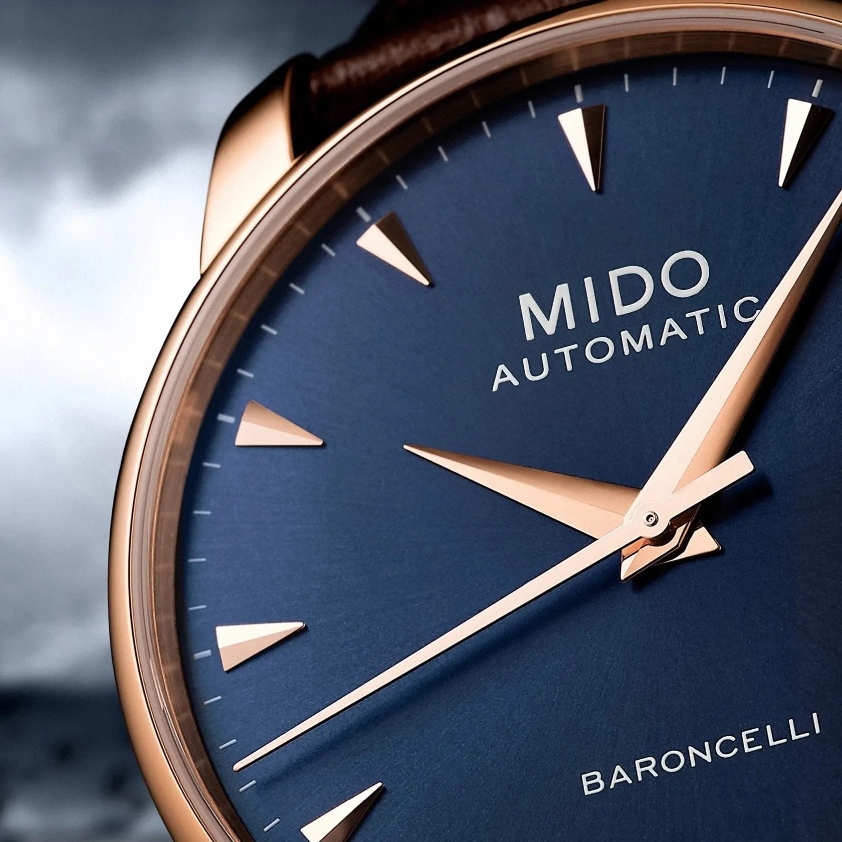 MIDO Baroncelli Midnight Blue Gent Otomatik Blue M86003158 detay görseli 4