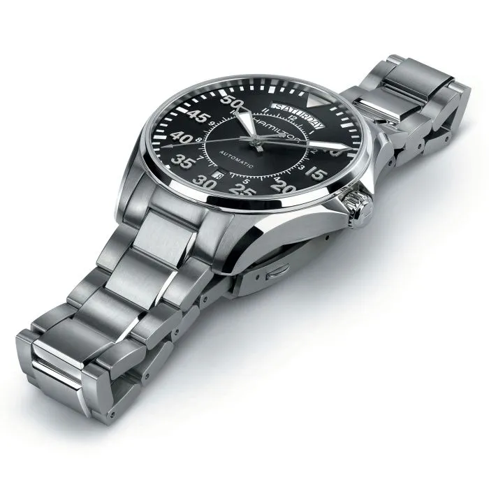 Hamilton Khaki Aviation Pilot Day Date Auto Black H64615135 detay görseli 1
