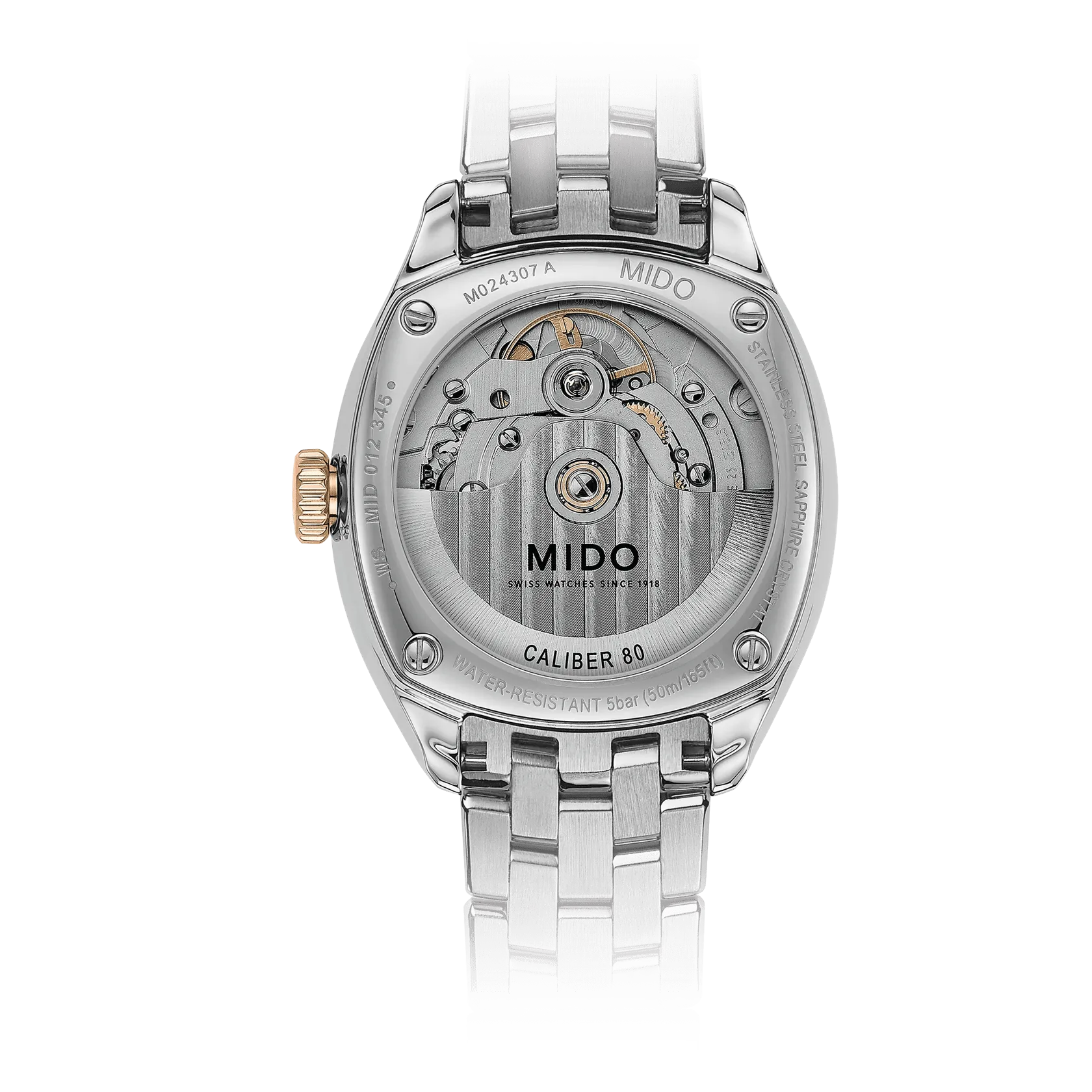 Mido Belluna Royal Lady Otomatik Silver M0243072211600 detay görseli 1