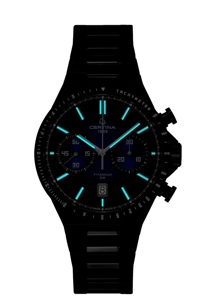 Certina DS-7 Chrono Auto Otomatik Mavi C0434274404100 detay görseli 1