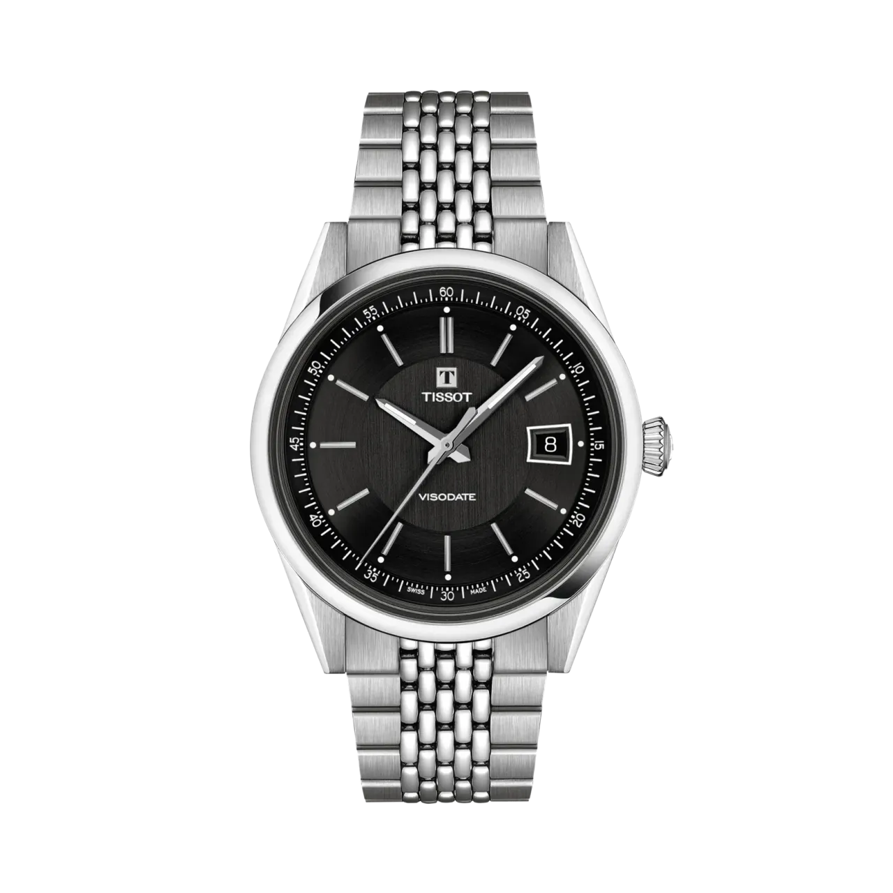 Tissot Visodate 39mm Otomatik Siyah T1574071105100