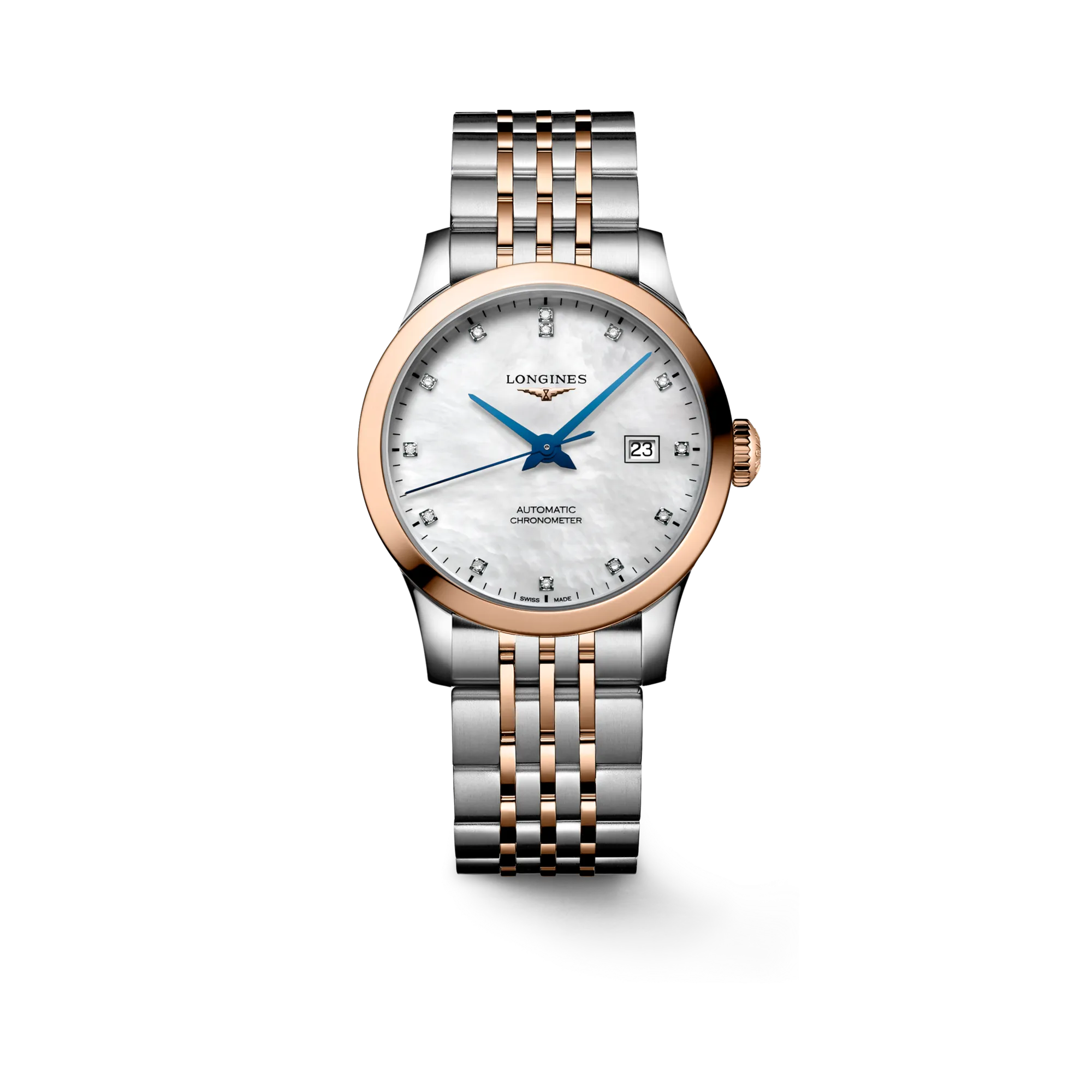 Longines Record Otomatik Beyaz Sedef L23215877