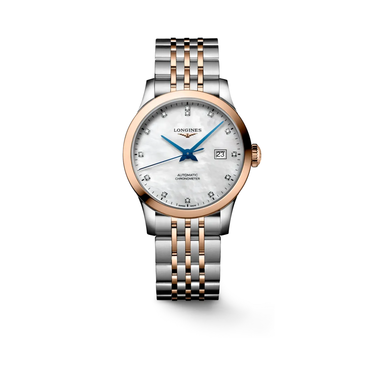 Longines Record Otomatik Beyaz Sedef L23215877