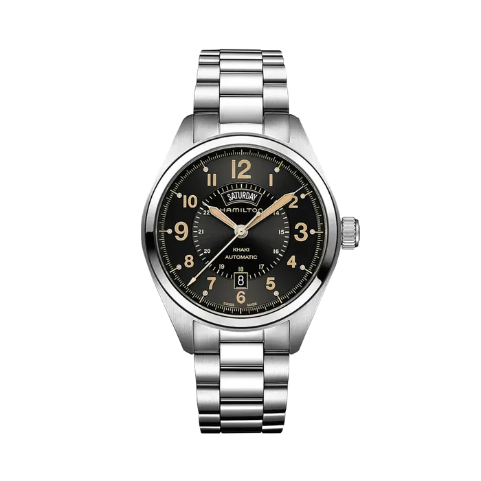 Hamilton Khaki Field Day Date Auto Otomatik Siyah H70505933