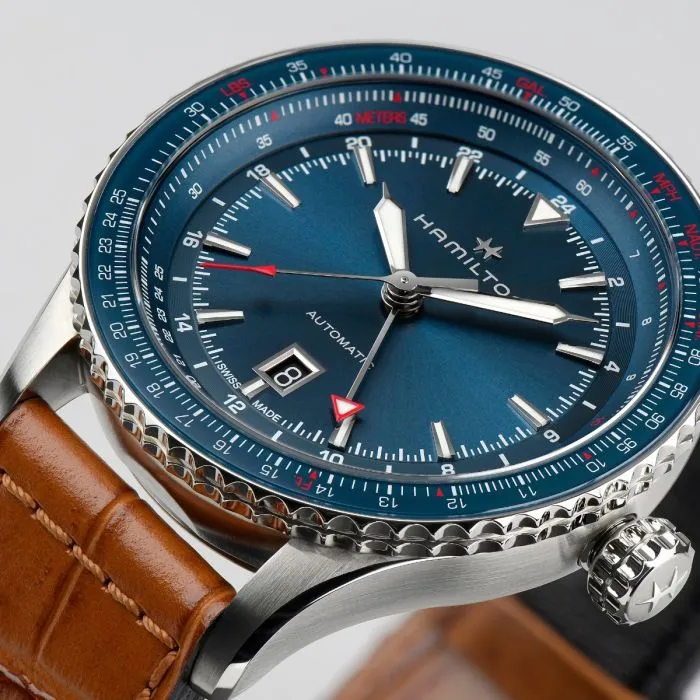Hamilton Khaki Aviation Converter Auto GMT Blue H76715540 detay görseli 3