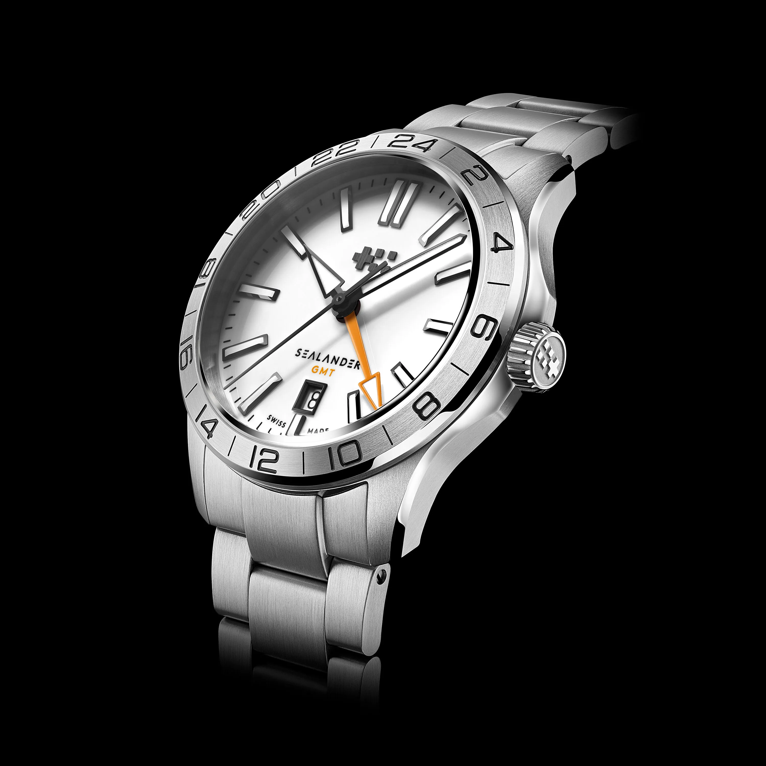 Christopher Ward C63 Sealander GMT Otomatik Beyaz C6342AGM4S00W0B0 detay görseli 5