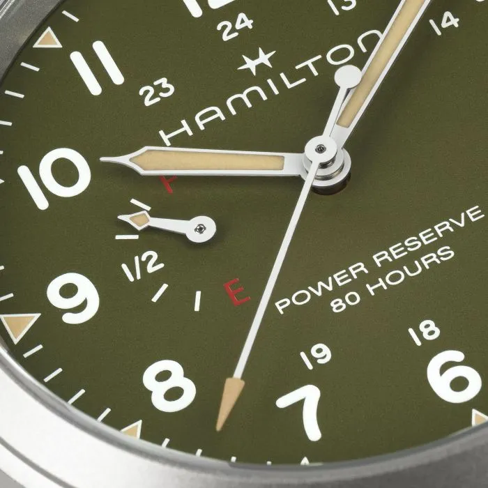 Hamilton Khaki Field Power Reserve 40mm Yeşil H69509160 detay görseli 1