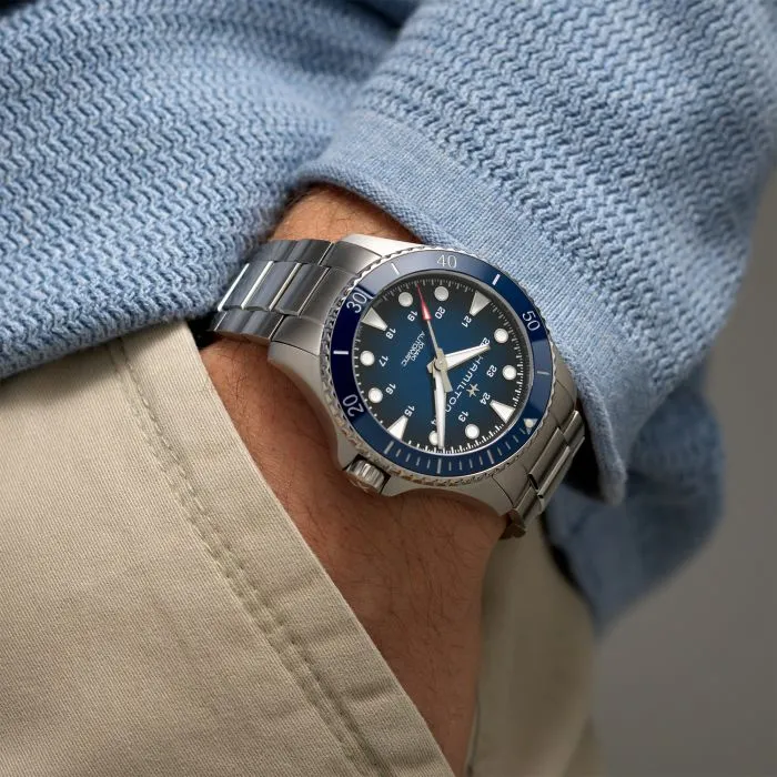 Hamilton Khaki Navy Scuba Auto Blue H82505140 detay görseli 5