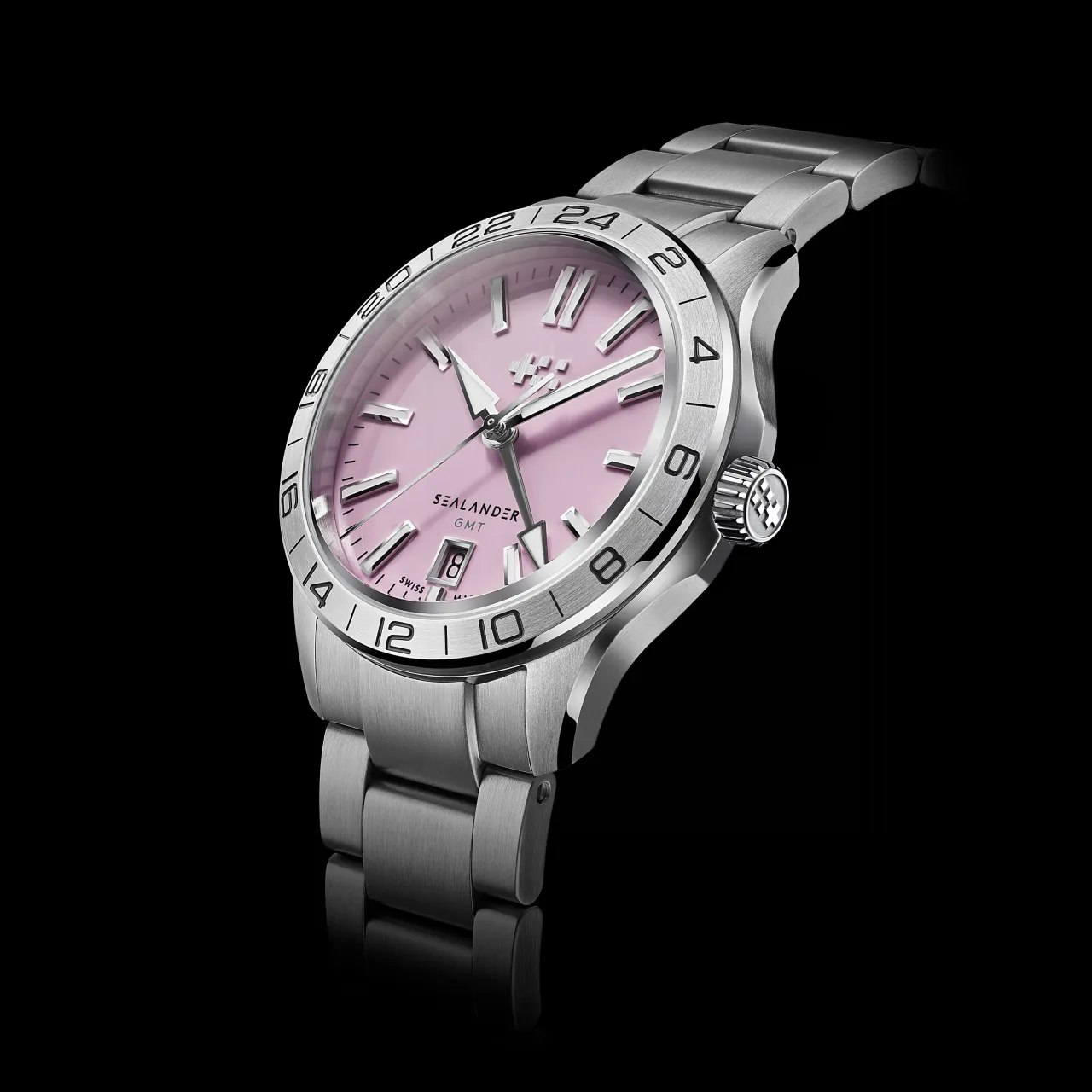 Christopher Ward C63 Sealander GMT Otomatik Pink C6339AGM4S00P0VK detay görseli 5