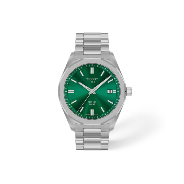 Beğenmek için çift tıkla Tissot PRC 100 Solar Yeşil T1514221109100 Görsel 1