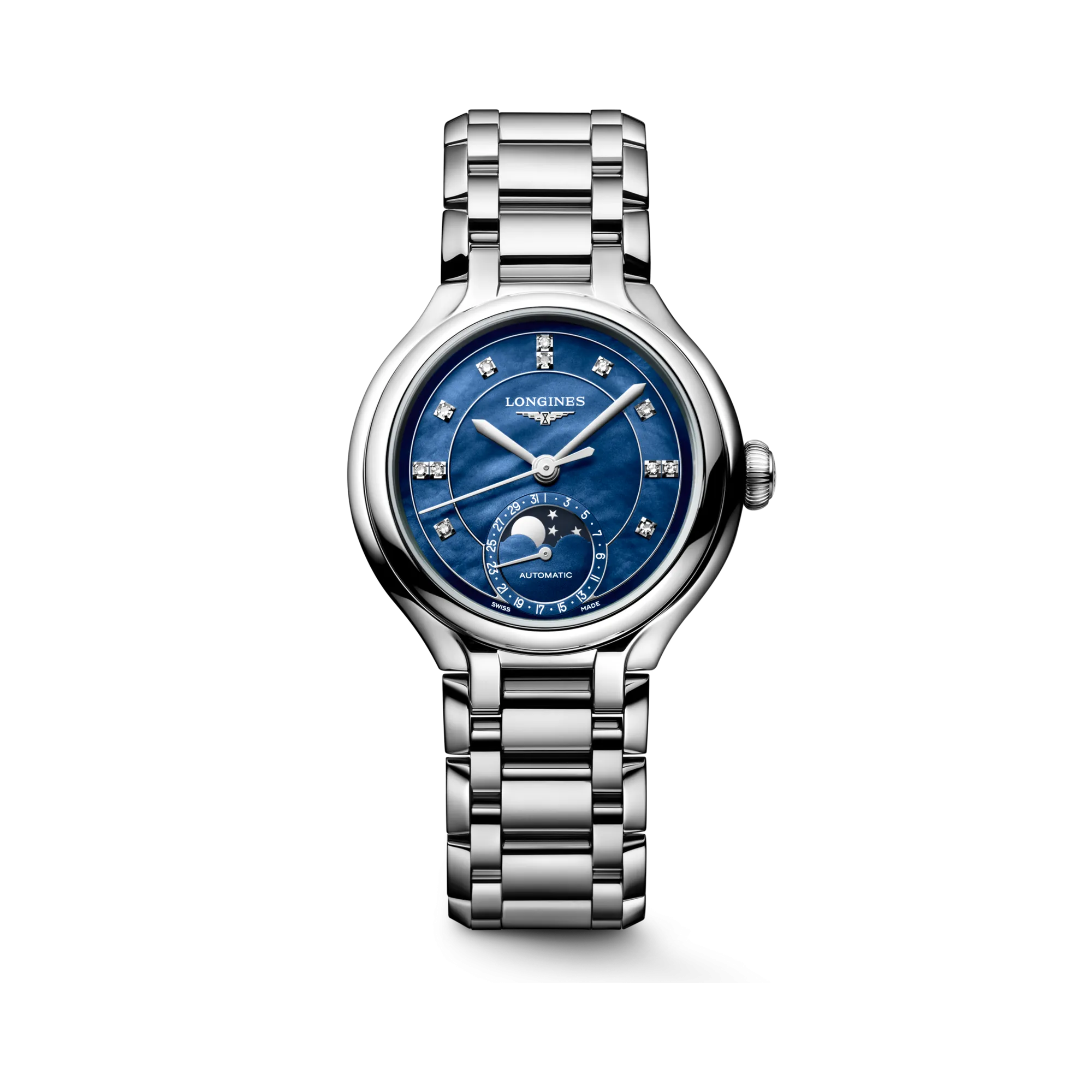 Longines PrimaLuna Moonphase Otomatik Gece Mavisi Sedef L81264976
