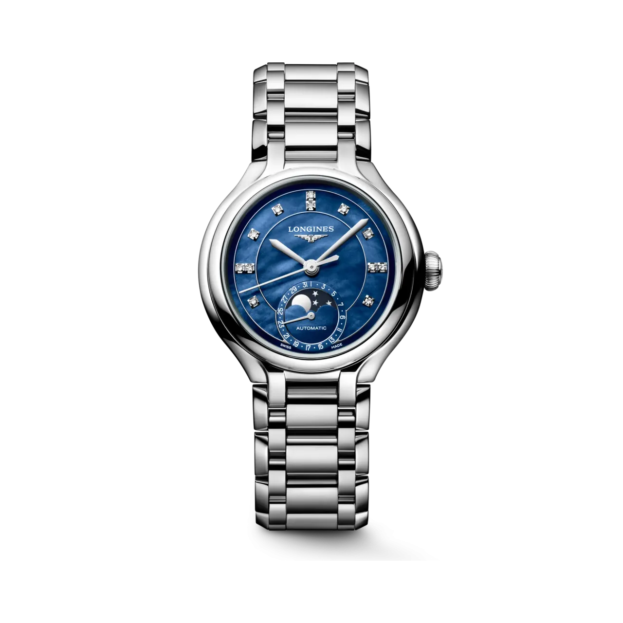 Longines PrimaLuna Moonphase Otomatik Gece Mavisi Sedef L81264976