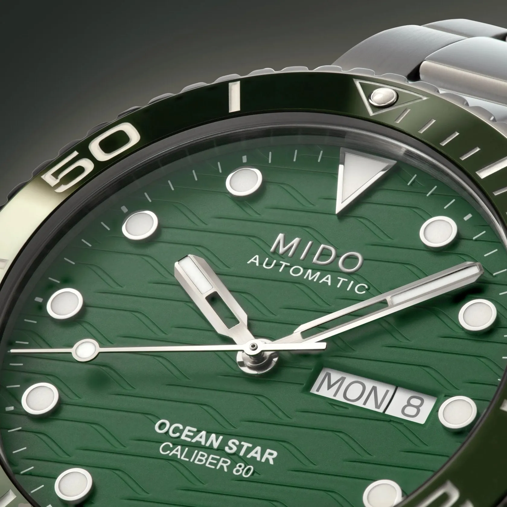 MIDO Ocean Star 200C Otomatik Yeşil M0424301109100 detay görseli 4