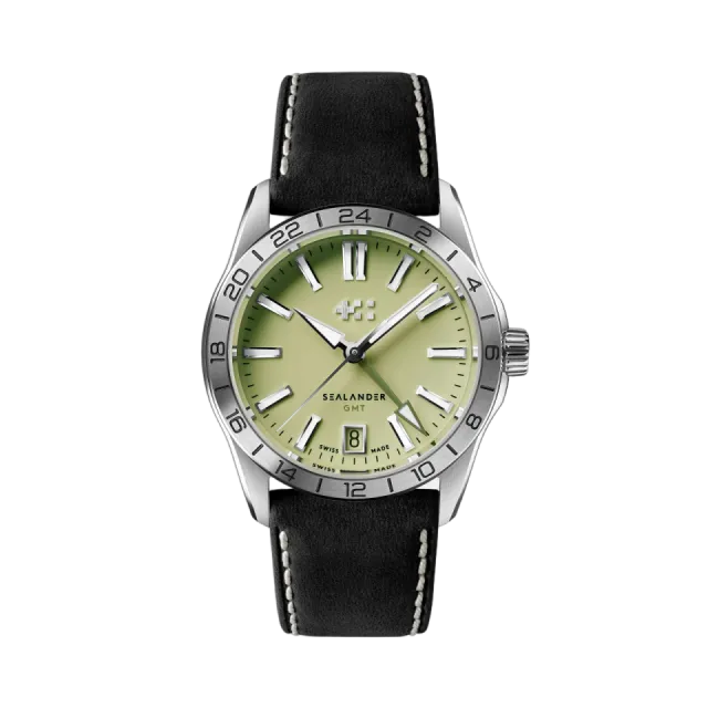 Beğenmek için çift tıkla Christopher Ward C63 Sealander GMT Pistachio C6336AGM4S00V0VK Görsel 1